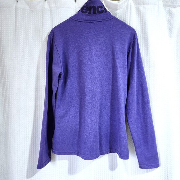 Bench Sweater Jacket Women's Mock Neck Purple Zipper Close Pockets - Picture 2 of 8